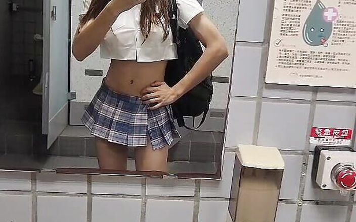 Notafuta Gina's Place: College Journey Pt1 Exhibitionist Gina Wearing Cute Lewd Uniform at...