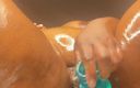 Venus Sarutobi: Ebony BBW Venus Sarutobi Sqautting on Toes Creaming and Squirting...