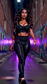 Friday Nightbeautiful Curvy Latina Model Walks