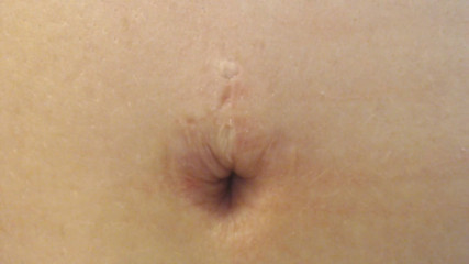 Abby Anna: Navel belly button play super closeup
