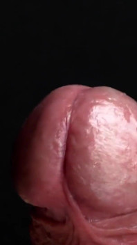 Glans Hra s bílými latexovými rukavicemi v super-detailní