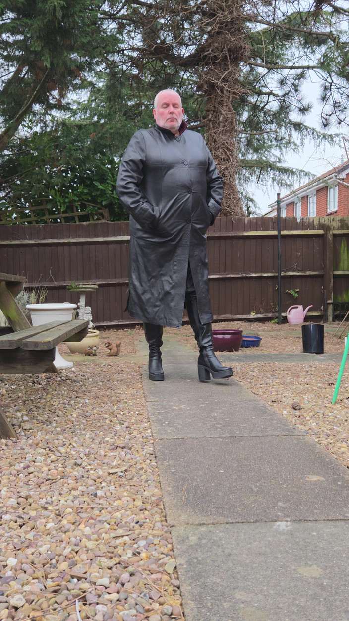 Leatherman63: Leren loopgravenjas