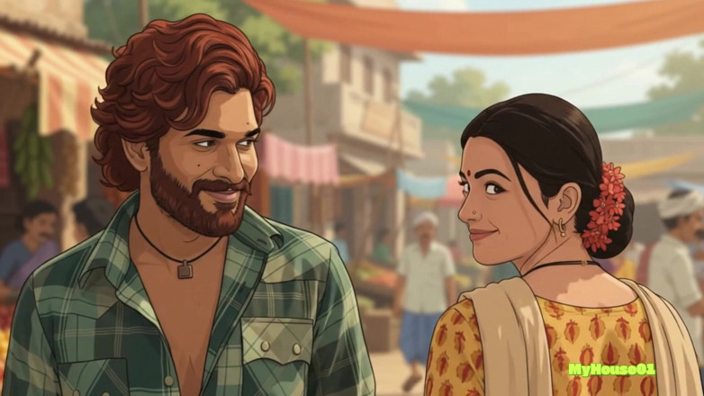 My house for adult: Pushpa y Srivalli India en su romance casero en 3d indio