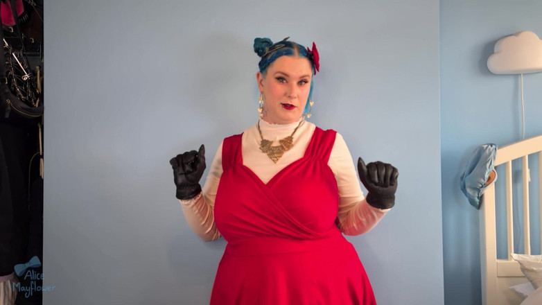 Alice_Mayflower_Scottish: Gant de vampire, coaching masturbatoire et cage pour Locktober - fille...