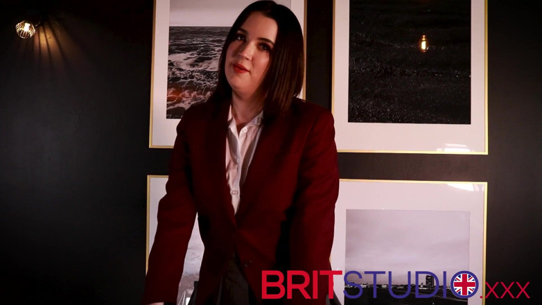 Brit Studio: Teen college girl: stockings &amp; feet JOI