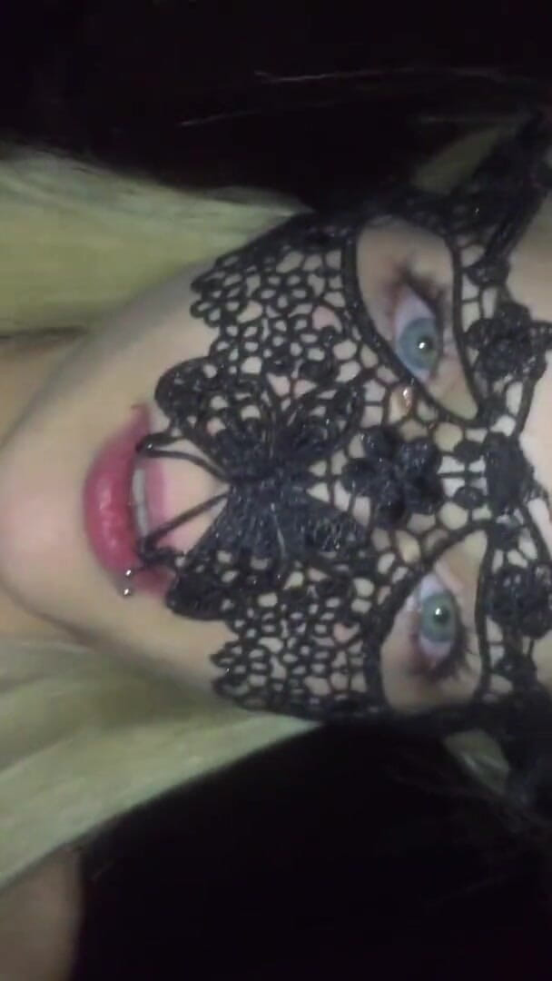Stoyca: Stoyca blonde stoking teen ready for a gagg