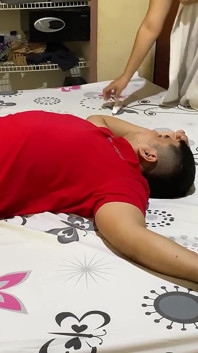 Hot Stepmom Wants Massage and Sex with Stepson