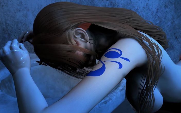 Why fuck so hard: 3D quente cosplay modelo provocando o pau velho para foder...