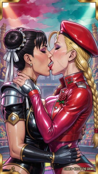 Street Fighter Babes Kissing