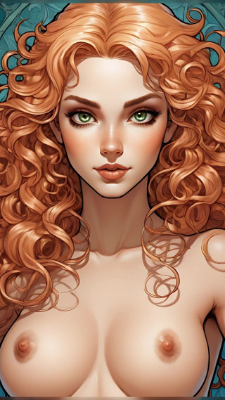 LustRender: Lustrender Komik Gaya Komik, Awek Elf Bogel Slaid - Fantasi Seksi...