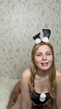 Bunny Girl Rides a Cock to Get a Carrot