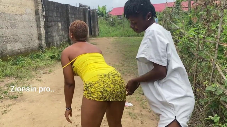 Zion: Naughty African Teen Showcasing Their Asses in Broad Daylight