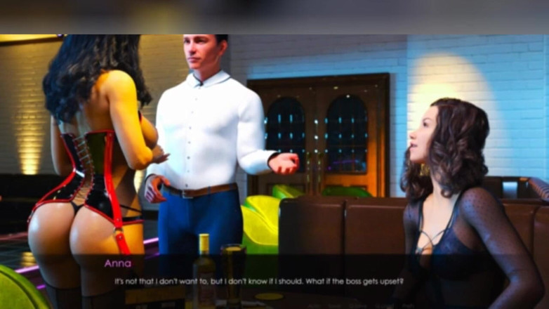 3DXXXTEEN2 Cartoon: Anna와 Emily는 바룸 창녀로 훈련합니다. 3D 포르노 만화 섹스