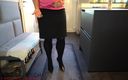 Business Bitch: Hot Office Slut in Pencil Skirt, Silk Top and High...