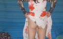 Lizzaal ZZ: Соблазняю в моем сексуальном цветочном платье и снимаю его, чтобы выявить мой сексуальный белый купальник