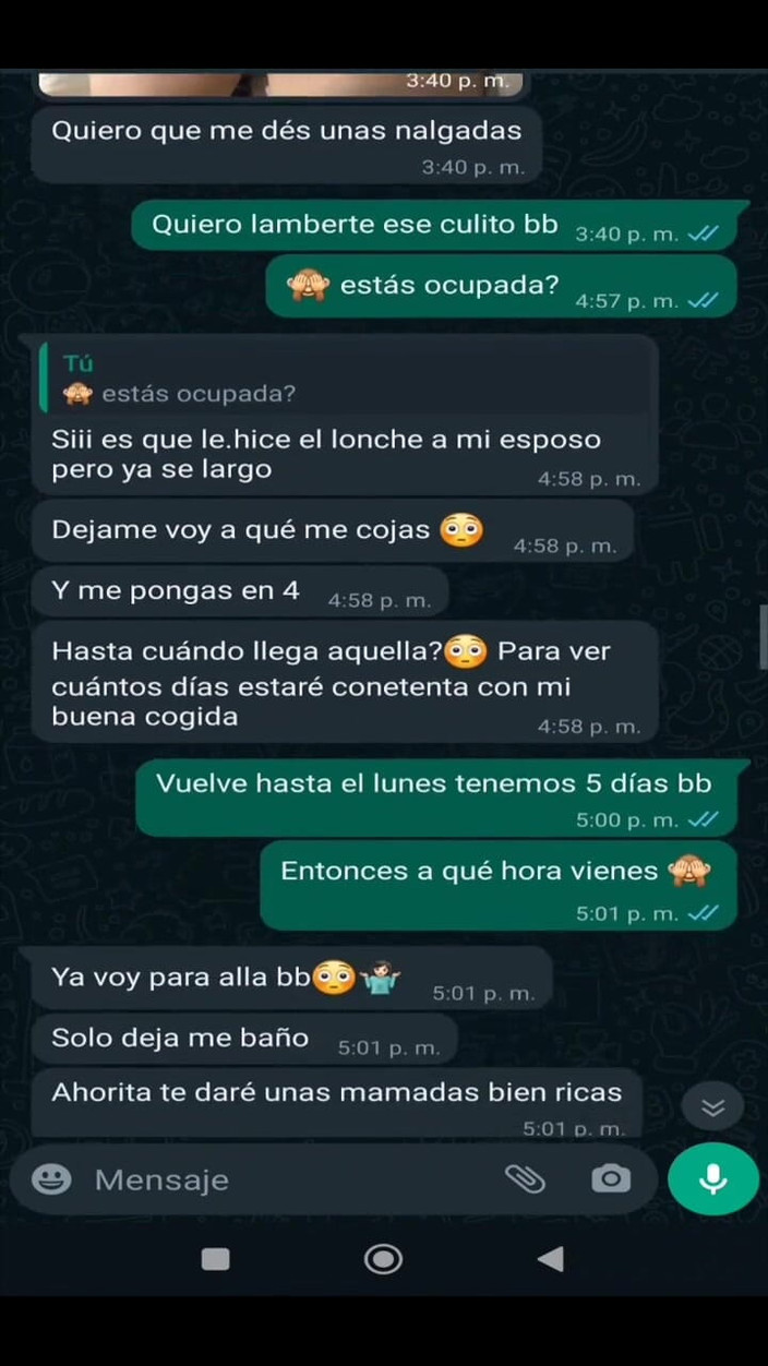 Mexicasero: Het chatt med mitt exs hora, med foton