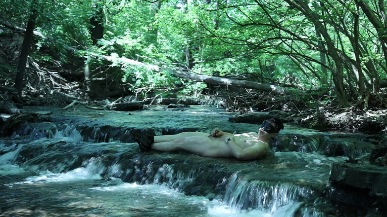 barenakedboy: Flexing by the Waterfall, Trying to Sneak a Little Private...