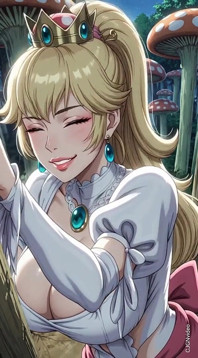 Prinsessan Peach Topless i en svampskog (ai animation)
