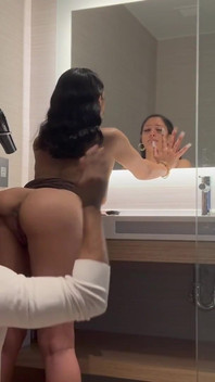 Fucking This Pretty Petite Slut in the Bathroom