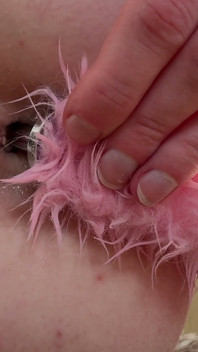 Anal Masturbation with Tail Buttplug