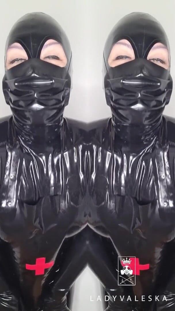 Lady Valeska: Cum Eating for Lady Valeska's Rubber Clinic