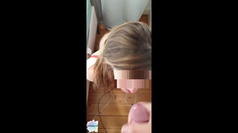 ENFJandINFP: Sweet teen in lingerie blows and gets a huge facial