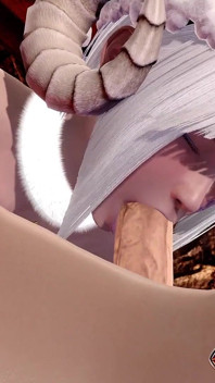 Pompino da grandi tette scuro succubus con sborrata facciale animazione 3d