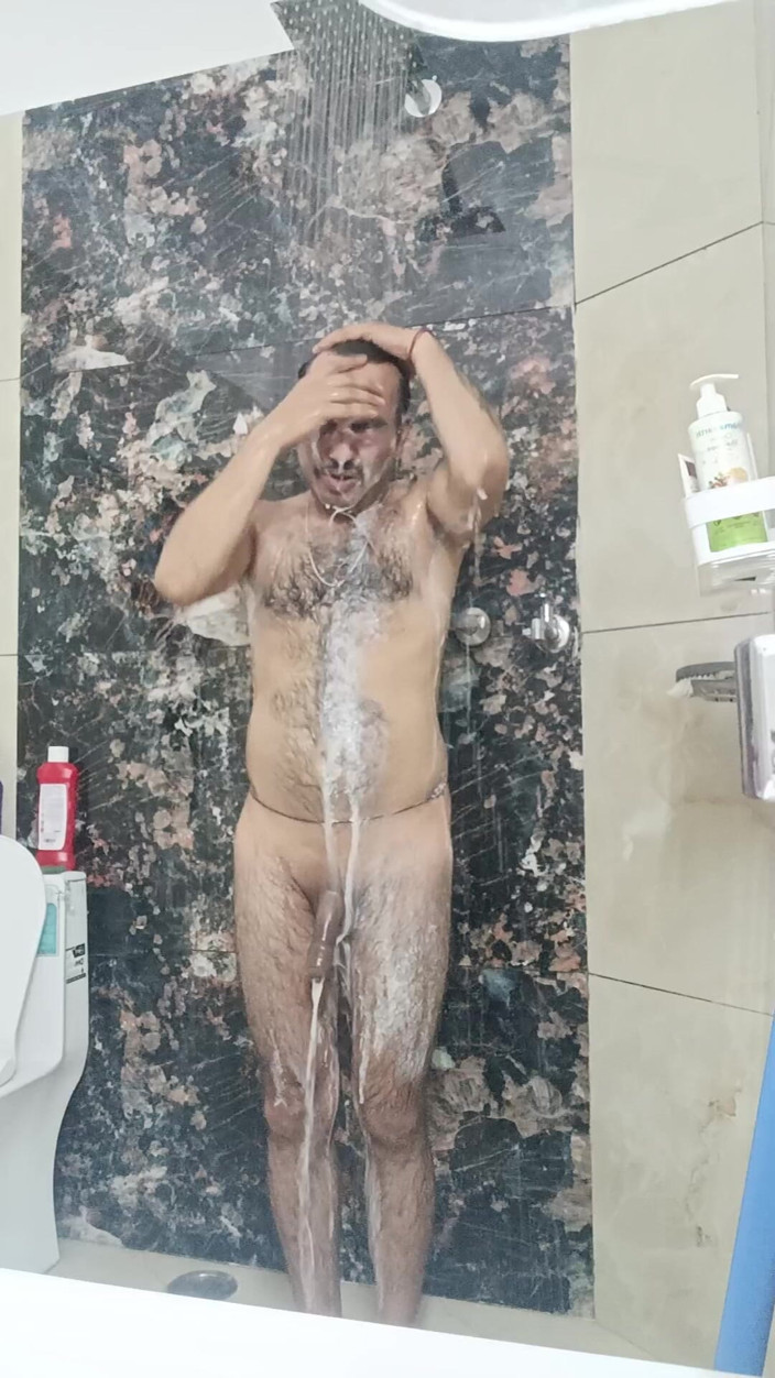 Rajasthani-old-lover:  Indyjski Desi Man prysznic