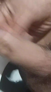 Wanking on the Toilet