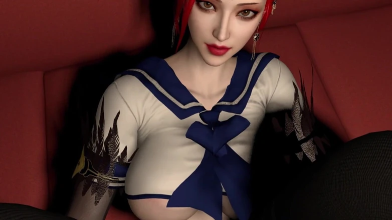 Why fuck so hard: 3D Redhead Mature Slut Teasing with Big Cock and Got...