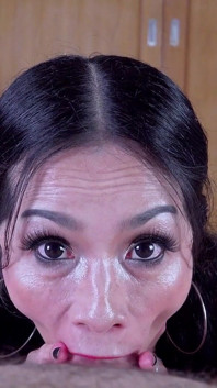 Goofy Wide Rolling Eyes Deepthroat POV