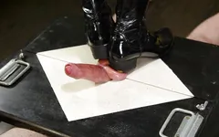 Spitting and patent leather boots CBT