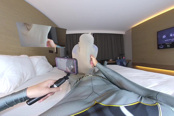Nylon Xtreme VR: 180 VR Nora Fox Cocoon encasement nylon seks