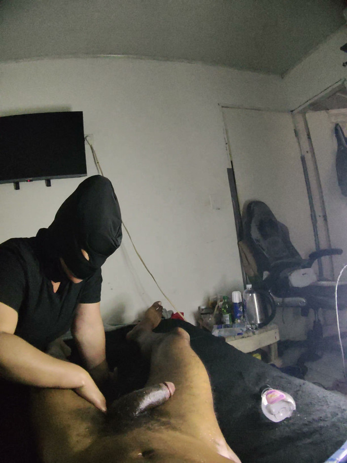 Cum-lobian dickdrainers: Throat Champ Black Mask