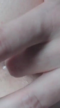 Playing with My Cute Shaved Holes Under Blue Panties