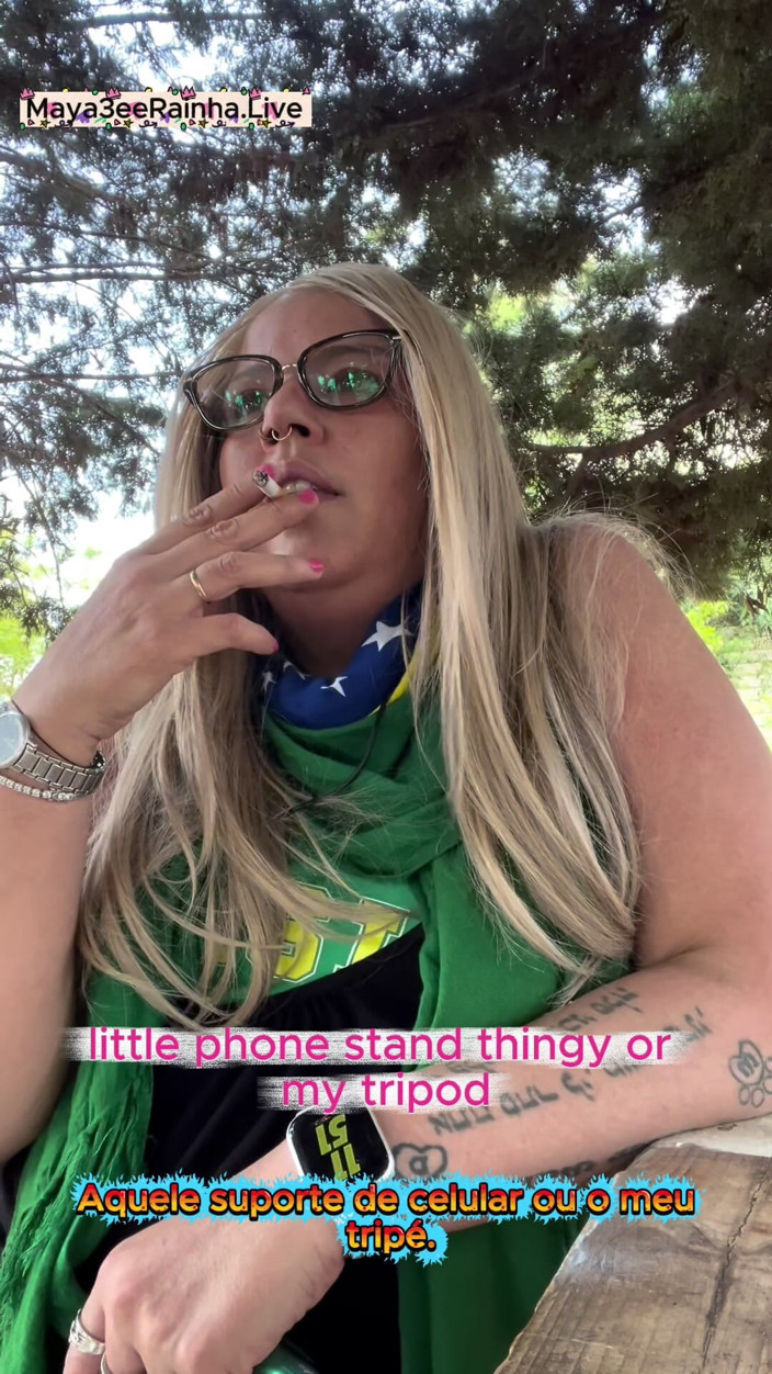 Goddess Maya3ee Rainha: Dea miLF brasiliana bbw il rituale del fumo in natura