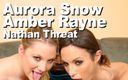 Edge Interactive Publishing: Aurora Snow и Amber Rayne и Nathan Threat BGG сосут снежок.