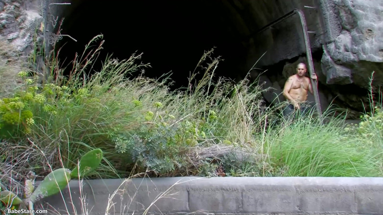 Babe Stare: Three horny people get it on outdoors and love it