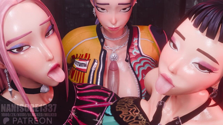 Nanisore1337: Rumi Mira Zoey Huntrix Bertiga - Titjob 3D