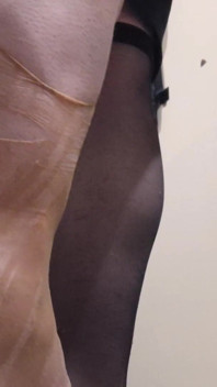 Husband Plays with Wife MILF Pantyhose