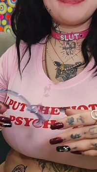 Bimbo Curvy Girl Mouth Tongue Fetish
