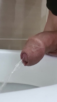 Boy Long Pissing with Uncircumcised Cock