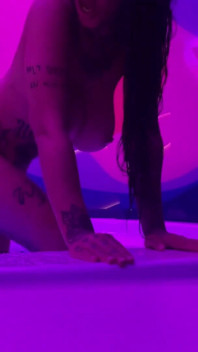 Tattooed MILF Drains Stepbrother Cock in Sauna