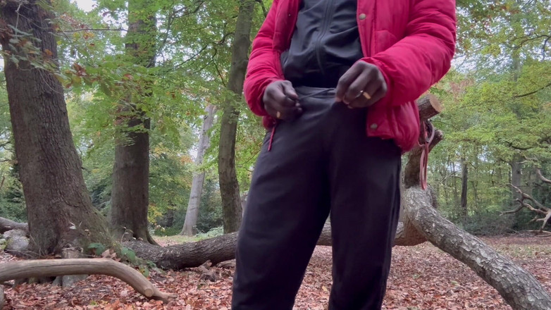 MrMagicDevil: Cuma goyang-goyang, goyang, dan ngusap memeknya di hutan