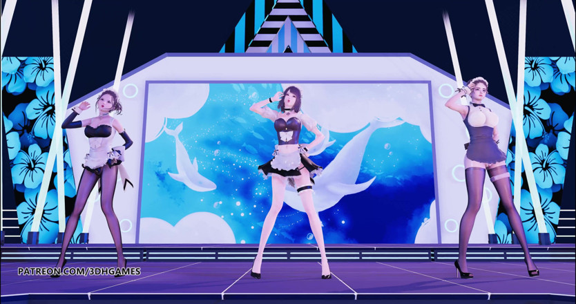 3D-Hentai Games: Hurly burly sexy pokojówka gorąca striptiz 4K