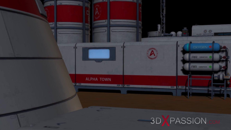3dxpassion: Dura foda no laboratório de ficção científica! Loira gostosa é fodida...
