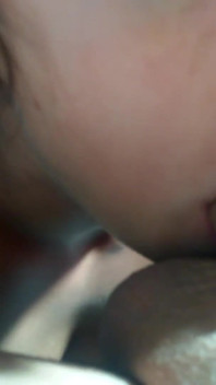 First closeup cum swallow
