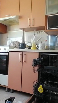 Madrastra Sexy Hace Desayuno, Coño Peludo, Tetas Grandes