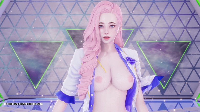 3D-Hentai Games: Lee Suhyun - Alien Seraphine Sexy striptýz League of Legends necenzurováno...