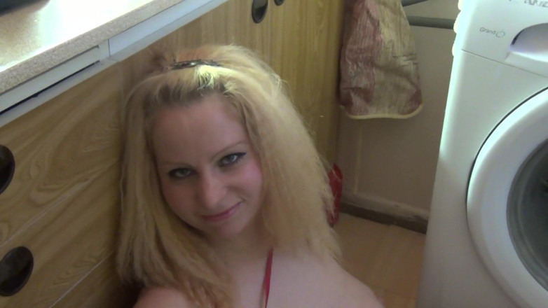 All Those Girlfriends: Chubby blonde Nicol fingers her wet cunt